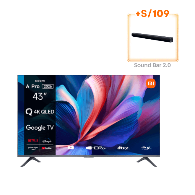 xiaomi TV A pro 43インチ　4K QLED Xiaomi TV A Pro 43 2026 | QLED 4K HDR10 | Mejor precio Xiaomi